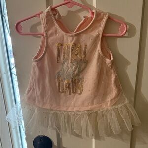 Mud Pie Pink and Gold Kids Blouse